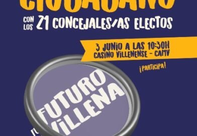 ENCUENTRO CIUDADANO CON LOS 21 CONCEJALES/AS ELECTOS este próximo sábado 3 de Junio