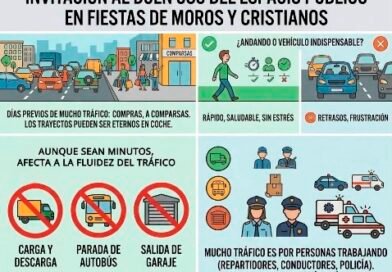 El Ayuntamiento recomienda limitar el uso del vehículo privado durante las Fiestas de Moros y Cristianos