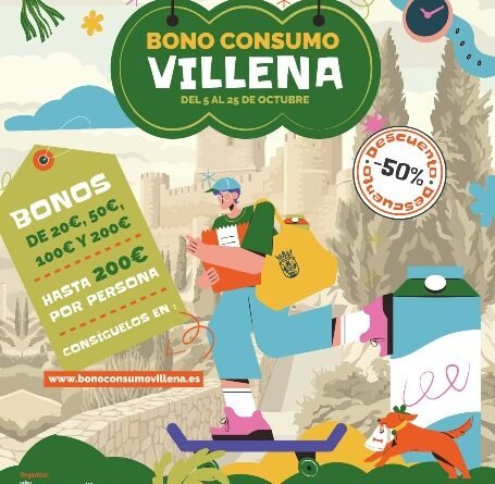 Villena pone en marcha una nueva edición del Bono Consumo para incentivar el comercio local